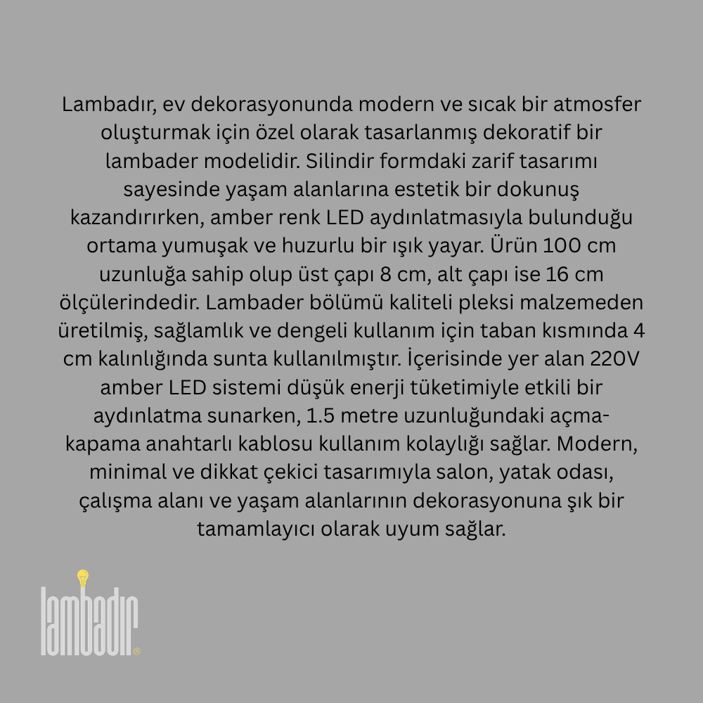 Lambadır 🟡 Özel Üretim Lambader
